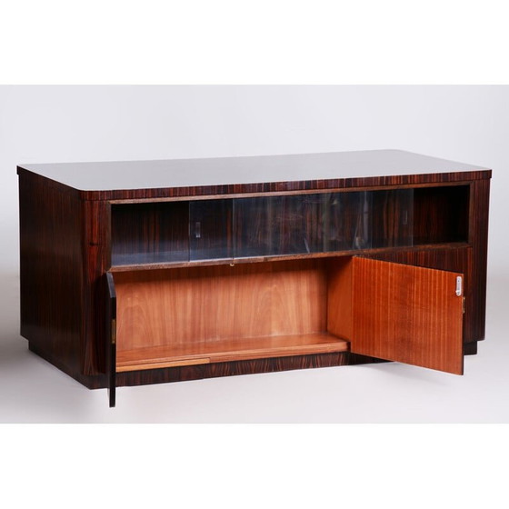 Image 1 of Schreibtisch aus Ebenholz und Eiche, Frankreich 1930