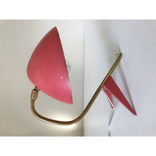 Vintage-Kokottenlampe aus Messing und Metall