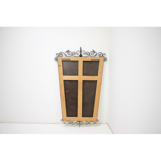 Image 1 of Vintage-Wandspiegel aus Glas, Tschechoslowakei 1950er Jahre