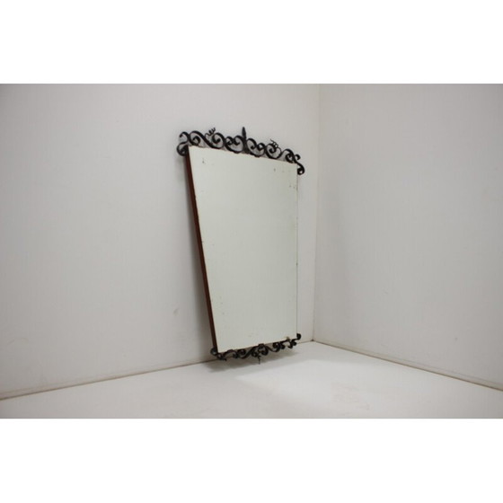 Image 1 of Vintage-Wandspiegel aus Glas, Tschechoslowakei 1950er Jahre