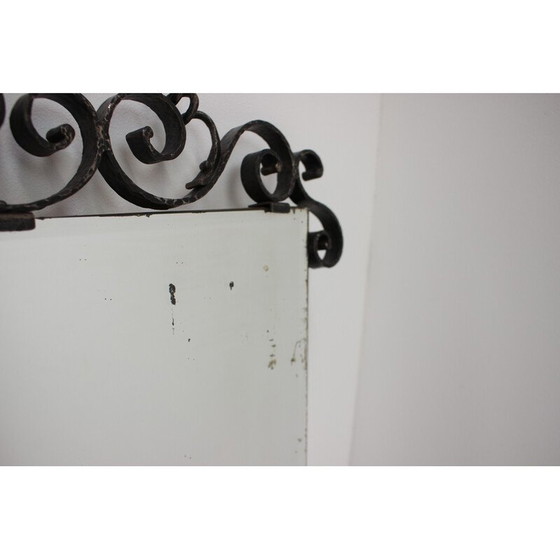 Image 1 of Vintage-Wandspiegel aus Glas, Tschechoslowakei 1950er Jahre