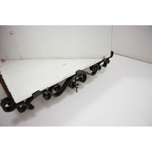 Vintage-Wandspiegel aus Glas, Tschechoslowakei 1950er Jahre