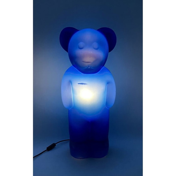 Image 1 of Postmoderne blaue Bärenlampe von Heinz Klein für Elmar Flötotto, Deutschland 1990er Jahre