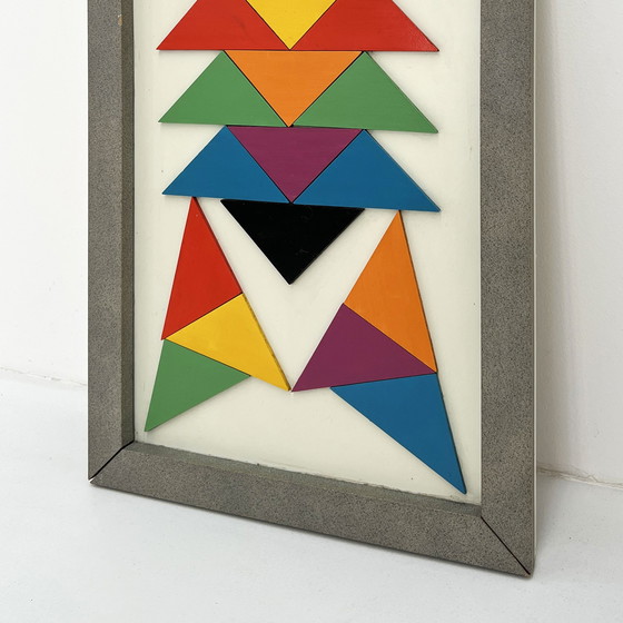 Image 1 of Gerahmte geometrische Wandkunst, 1980S