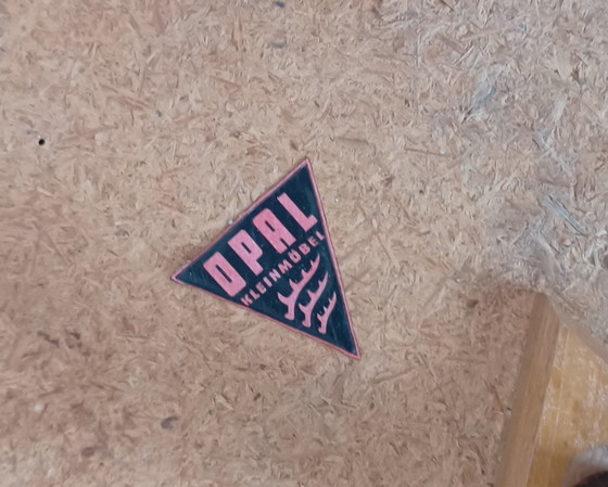 Image 1 of Opaler Beistelltisch aus den Fünfzigern