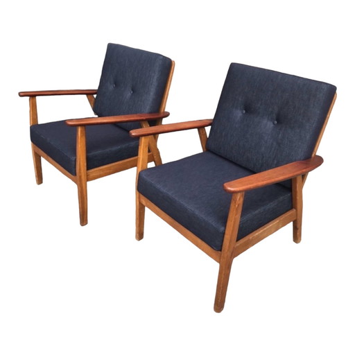 2x Vintage Loungesessel