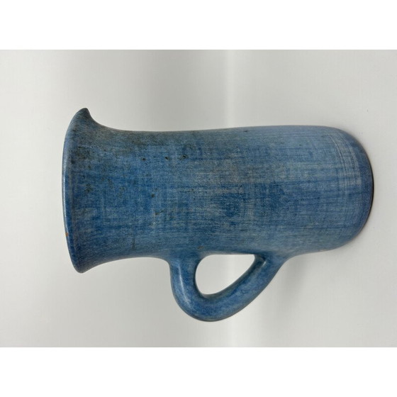 Image 1 of Vintage Krug mit Blumendekor von Dominique Baudart für Vallauris, 1950