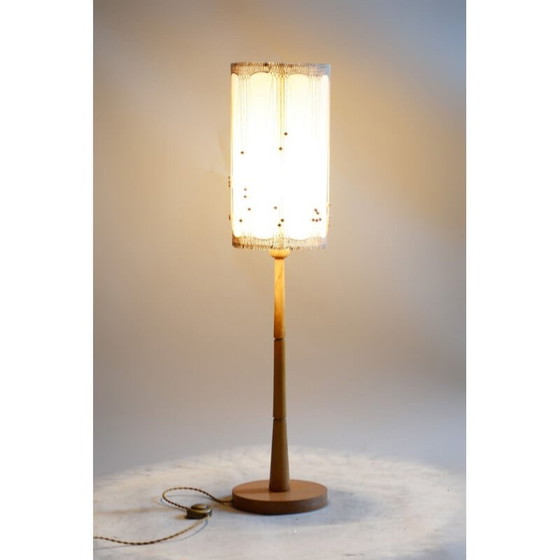 Image 1 of Vintage Stehlampe aus Buchenholz, Tschechoslowakei 1950