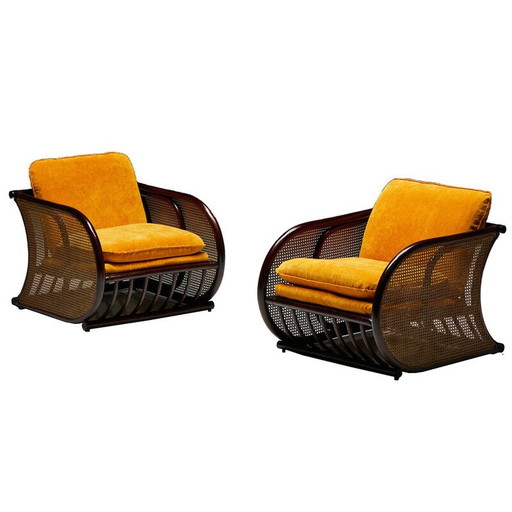 Italienische Vintage-Sessel aus Bambus, 1970er Jahre