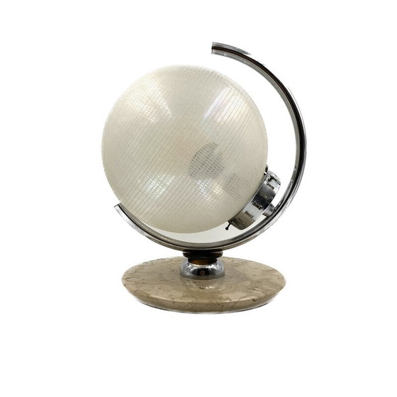 Image 1 of Kugelförmige Tischlampe aus Muranoglas für Mazzega, Italien 1970