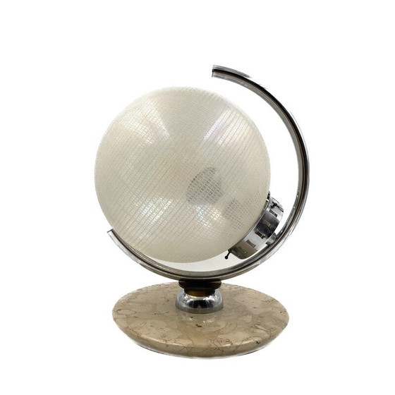 Image 1 of Kugelförmige Tischlampe aus Muranoglas für Mazzega, Italien 1970