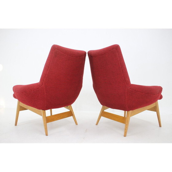 Image 1 of Paar Vintage-Sessel von Miroslav Navratil, Tschechoslowakei 1960er Jahre