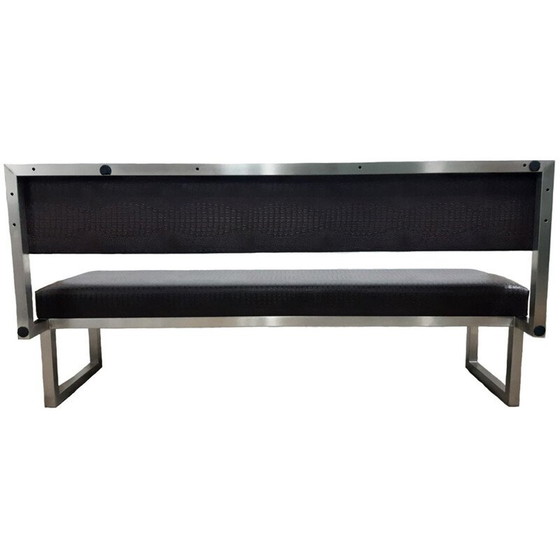 Image 1 of Vintage-Sofa aus Skai-Leder und Crocro-Druck