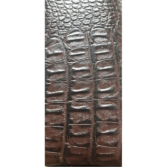 Image 1 of Vintage-Sofa aus Skai-Leder und Crocro-Druck