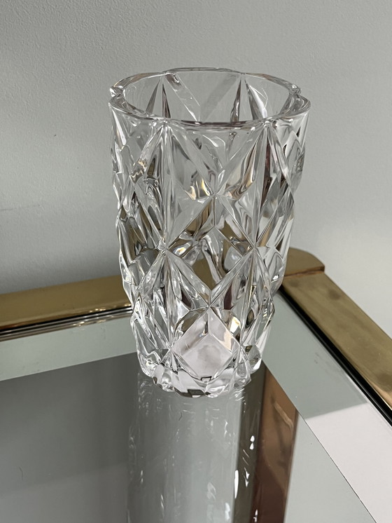 Image 1 of Vase aus geschliffenem Glas