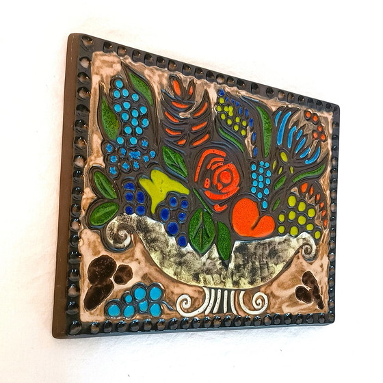 Image 1 of Ruscha Fat Lava Wandschild Obstschale