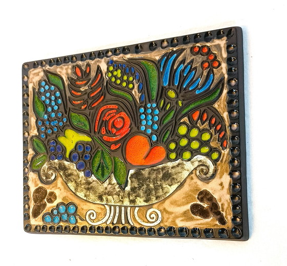 Image 1 of Ruscha Fat Lava Wandschild Obstschale