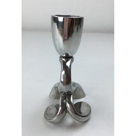 Image 1 of Vintage Art Deco Kerzenständer von Just Andersen, Dänemark 1930er Jahre