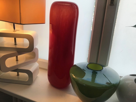 Image 1 of Sehr Große Vase - Glas - Henry Dean - 1980