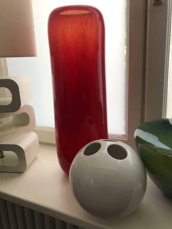 Image 1 of Sehr Große Vase - Glas - Henry Dean - 1980