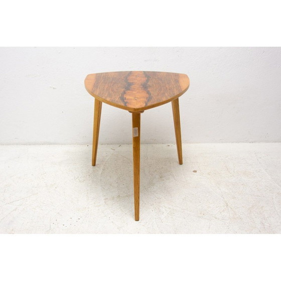 Image 1 of Vintage Beistelltisch aus Nussbaum, Tschechoslowakei 1970er Jahre