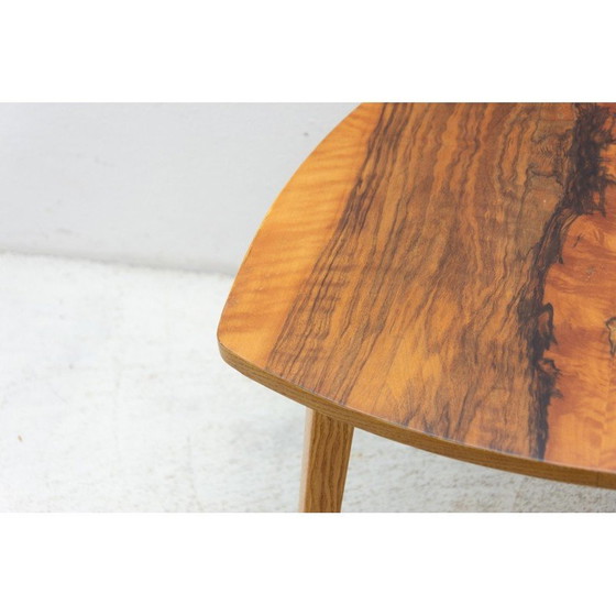 Image 1 of Vintage Beistelltisch aus Nussbaum, Tschechoslowakei 1970er Jahre
