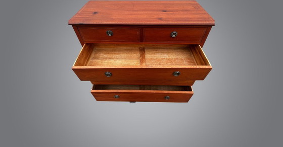 Image 1 of Refurbished Vintage Kommode Schubladen massivem Wenge Holz Pickfords LTD