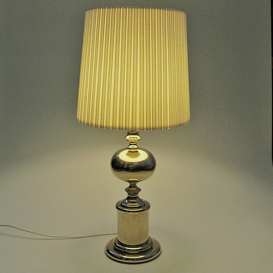 Image 1 of Mid Century Messing Tischlampe von Enco, Schweden 1960er Jahre