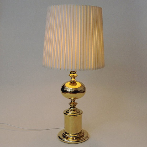 Image 1 of Mid Century Messing Tischlampe von Enco, Schweden 1960er Jahre