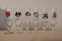 6x Kosta Boda Bierglas Ulrica Hydman Vallien