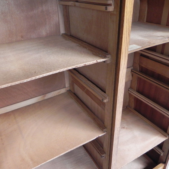 Image 1 of Rollladenschrank aus Eiche mit 2 Rollläden, 145 cm hoch