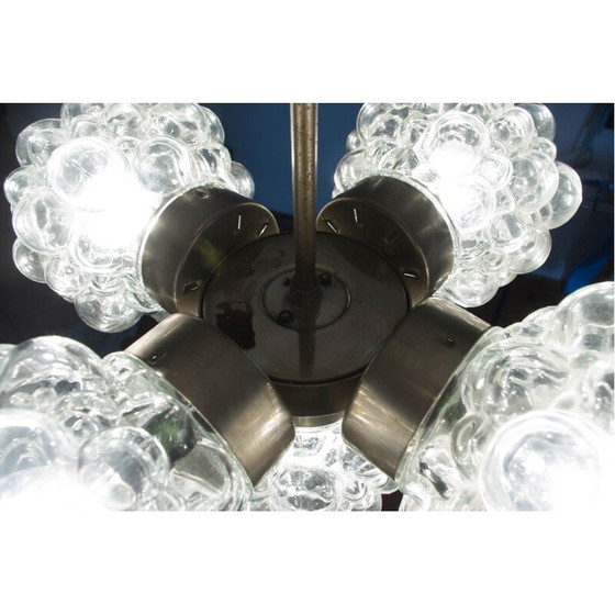 Image 1 of Vintage-Kronleuchter aus Glas für Kamenicky Senov, 1970