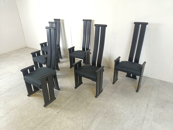 Image 1 of 6x Post modern dining chairs