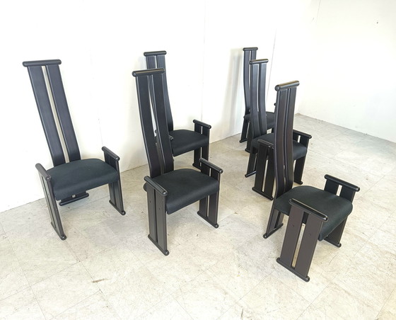 Image 1 of 6x Post modern dining chairs