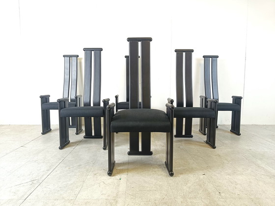 Image 1 of 6x Post modern dining chairs