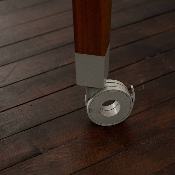 Image 1 of Vintage Neoz Stehtisch aus mahagonibeizter Kirsche und weißem Carrara-Marmor von Philippe Starck, 1990