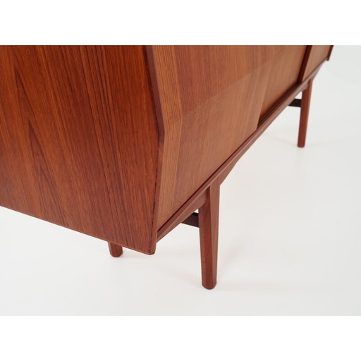 Altes dänisches Teakholz-Highboard, 1980er Jahre