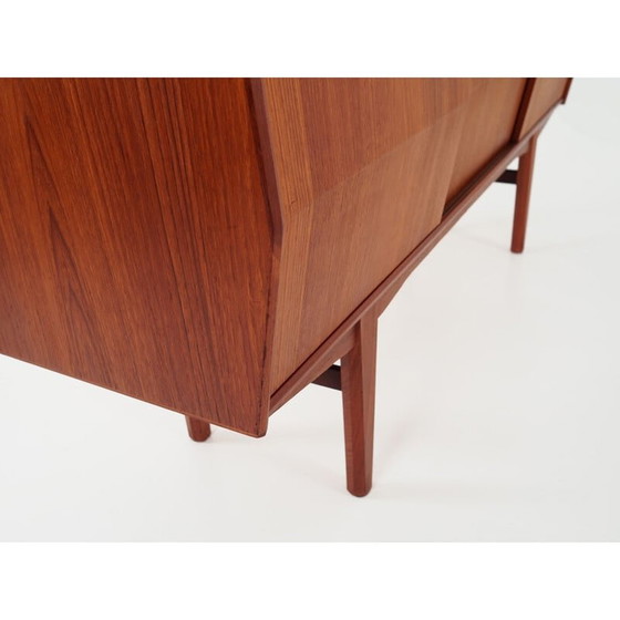 Image 1 of Altes dänisches Teakholz-Highboard, 1980er Jahre