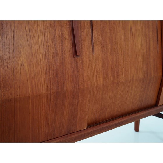 Image 1 of Altes dänisches Teakholz-Highboard, 1980er Jahre