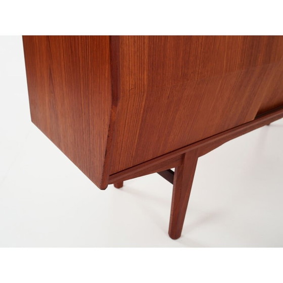 Image 1 of Altes dänisches Teakholz-Highboard, 1980er Jahre