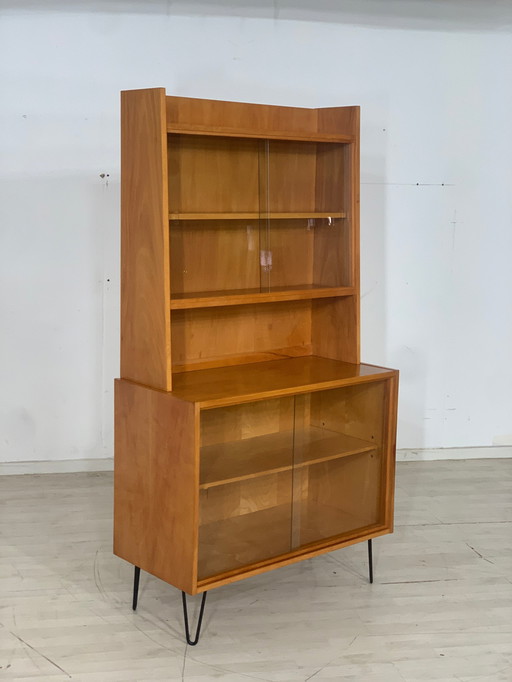 Mid century highboard schrank vitrine vintage