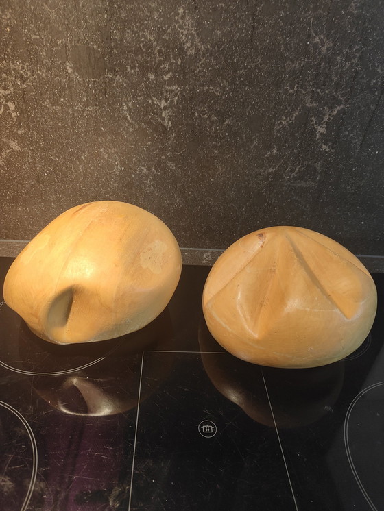 Image 1 of Antiker hölzerner Hutblocksatz Hema Forman Hutblocksatz