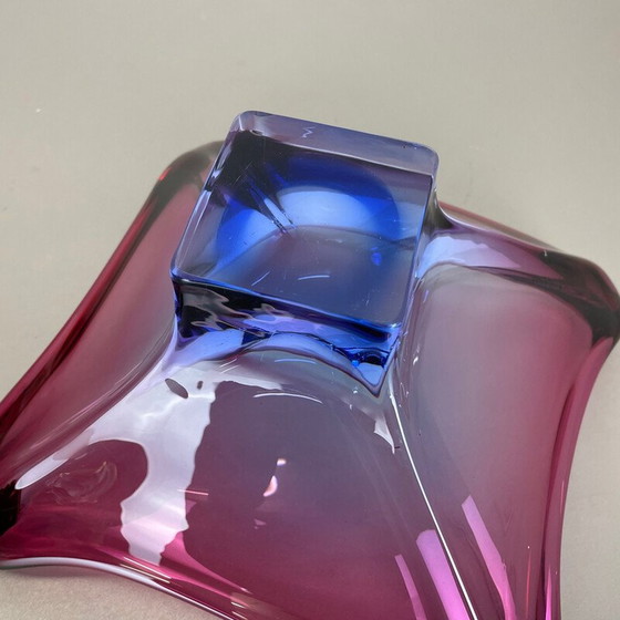 Image 1 of Blumiger Tafelaufsatz aus Glas von Fratelli Toso, Italien 1970er Jahre