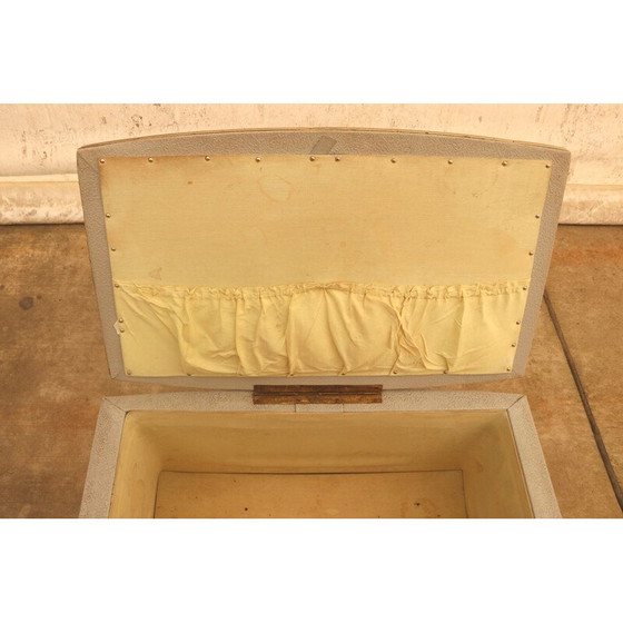 Image 1 of Vintage Kunstleder Fußstütze, Tschechoslowakei 1980er Jahre