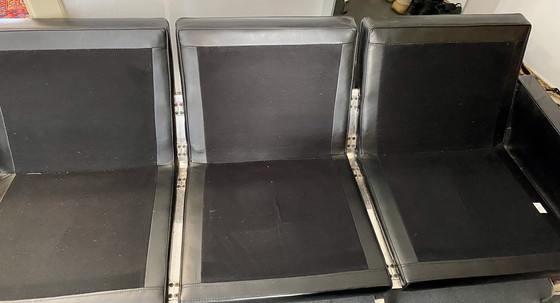 Image 1 of Reproduktion Pk31-3 Schwarzes Ledersofa