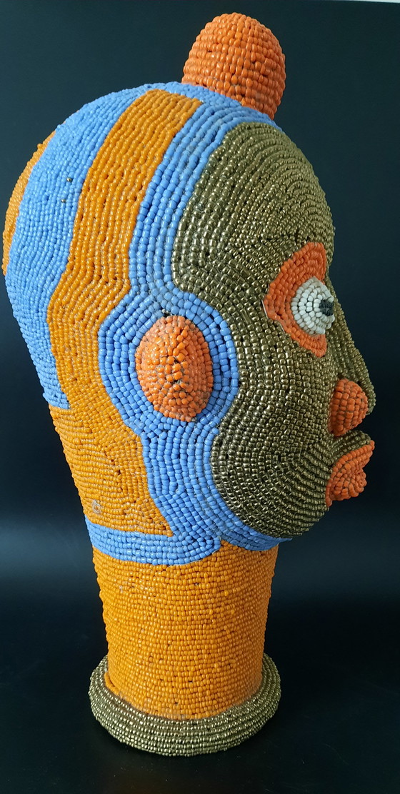 Image 1 of Vintage Balimeke Terrakotta-Perlenkopf