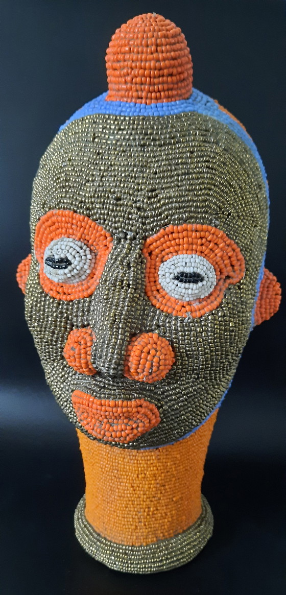 Image 1 of Vintage Balimeke Terrakotta-Perlenkopf