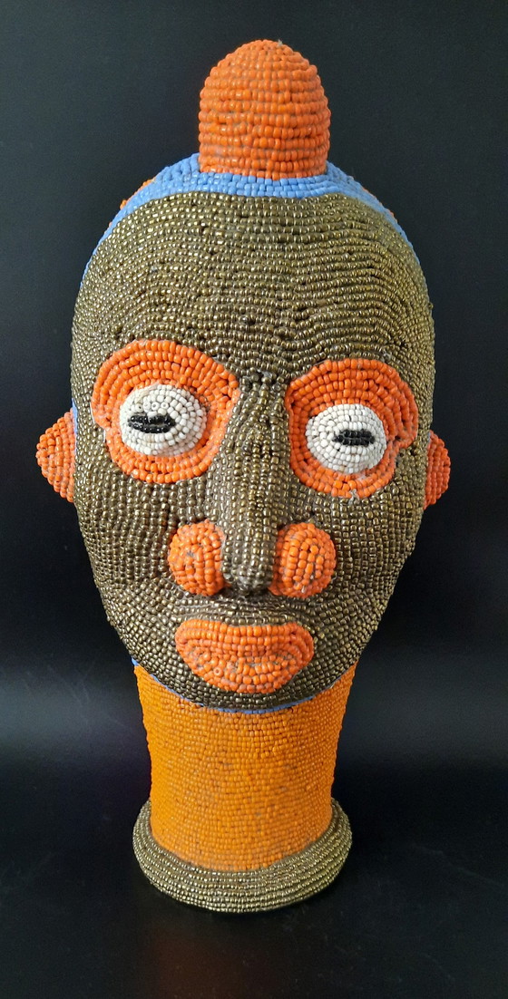 Image 1 of Vintage Balimeke Terrakotta-Perlenkopf