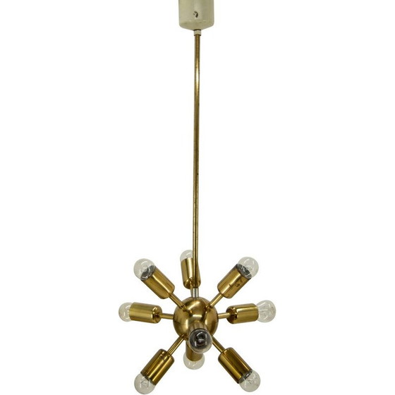 Image 1 of Vintage Space Age Kronleuchter Sputnik von Drukov 1970er Jahre