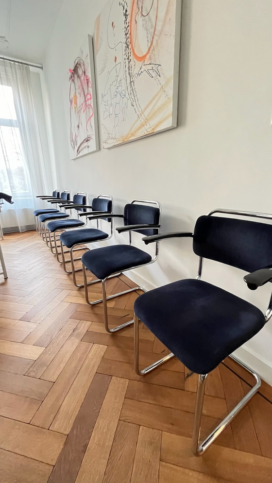 Image 1 of 6x Gebr. van der Stroom Niederländische Originale Modell Gispen 201